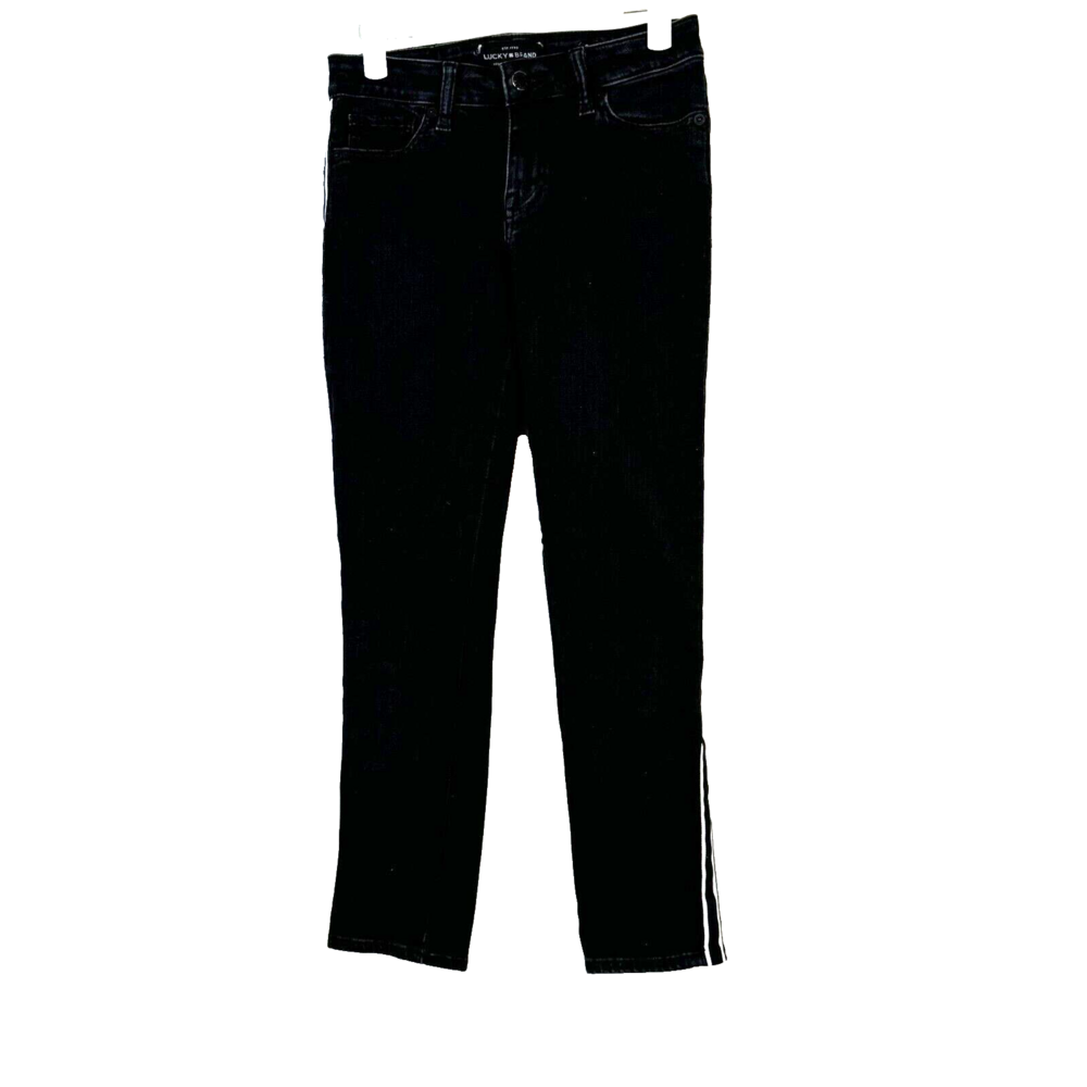 Lucky Brand Lolita Skinny Leg Jeans Women's 0/25 Black Denim Low Rise Ankle W370